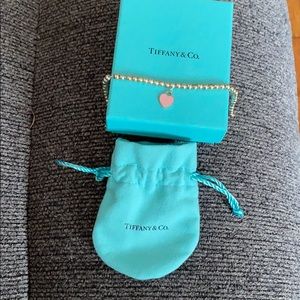 Tiffany and Co. Mini heart lock bead bracelet
